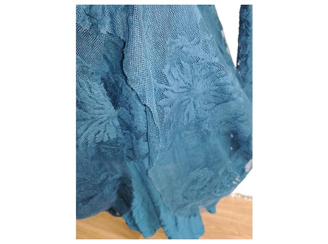 Vestido Free People de nylon azul - vista 3