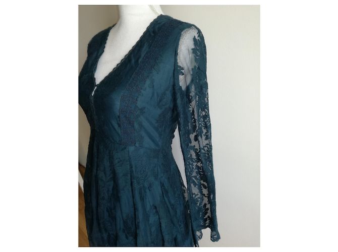 Vestido Free People de nylon azul - vista 4