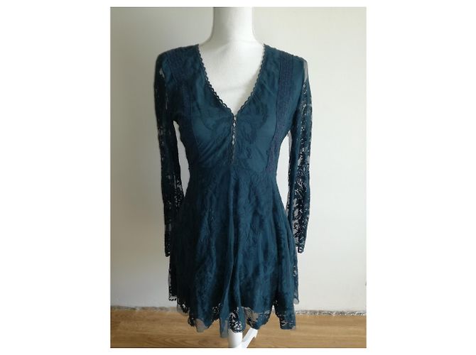 Vestido Free People de nylon azul - vista 5