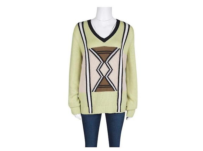 Prada Suéter 44 Cashmir Verde - vista 5
