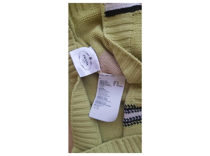 Prada Suéter 44 Cashmir Verde - vista 8