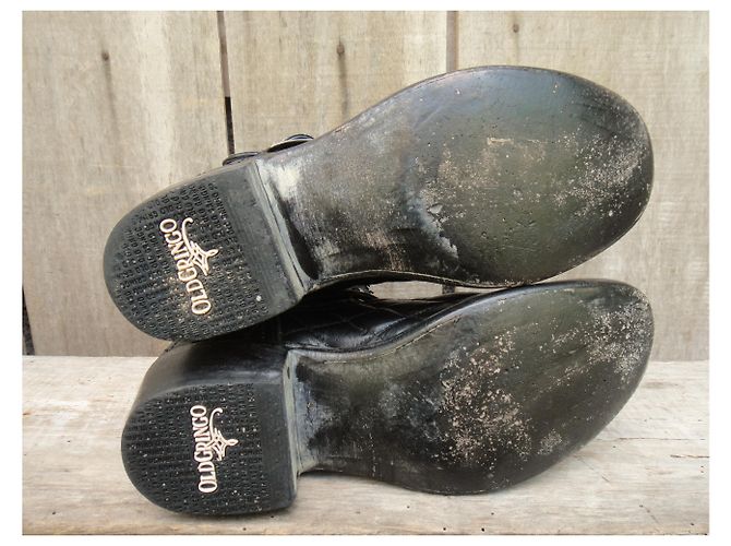Botas Biker Mexicana de cuero negro - vista 8
