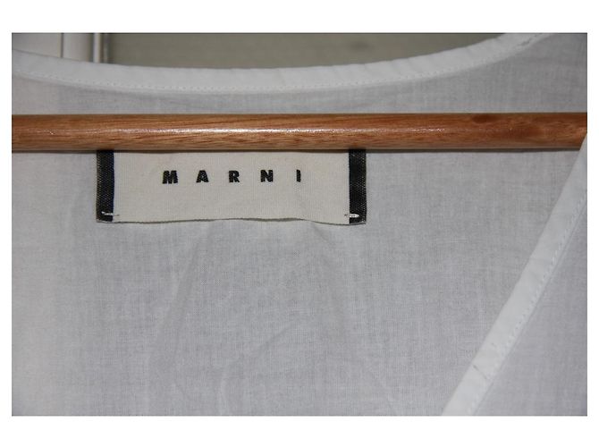 Top Marni bianca in cotone Bianco - vista 3