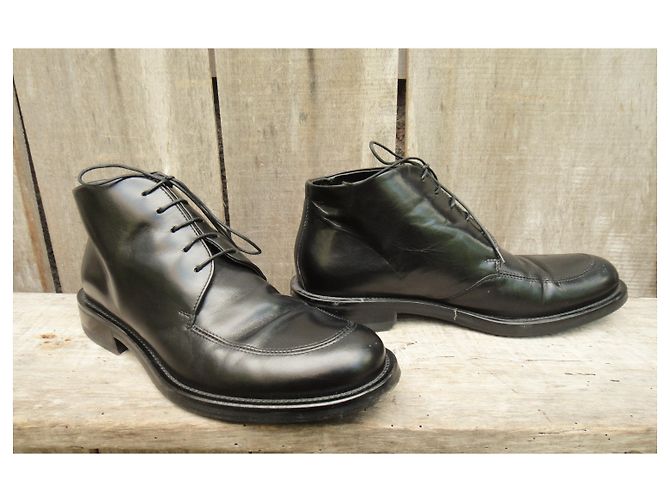 Hugo Boss Kent leather ankle boots black - view 3