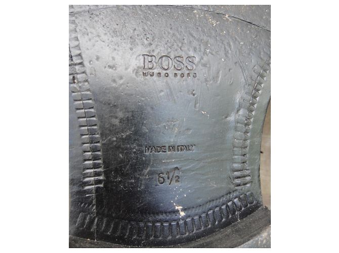 Hugo Boss Kent leather ankle boots black - view 7
