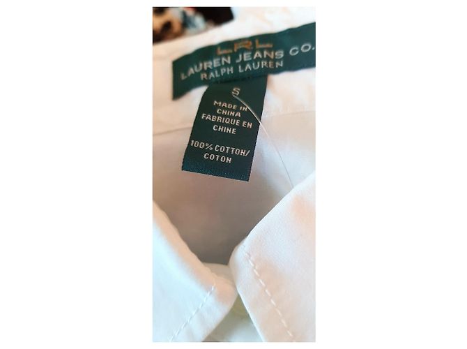 Camicia Ralph Lauren Bianca in Cotone a Maniche Lunghe Bianco - vista 3