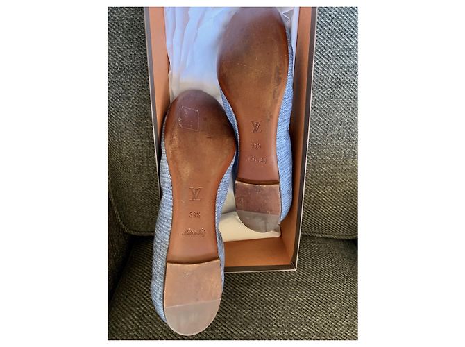 Louis Vuitton Bailarina ELBA FLAT Azul - vista 2