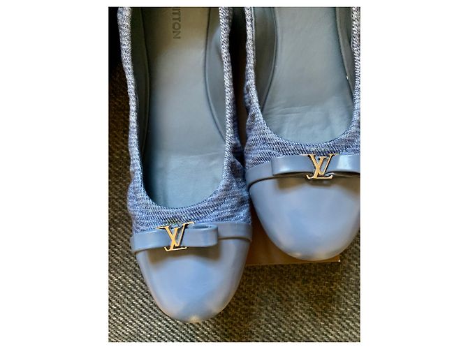 Louis Vuitton Bailarina ELBA FLAT Azul - vista 6