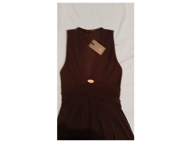 Autre Marque Black Modal Lycra Dress Size 42 - view 2