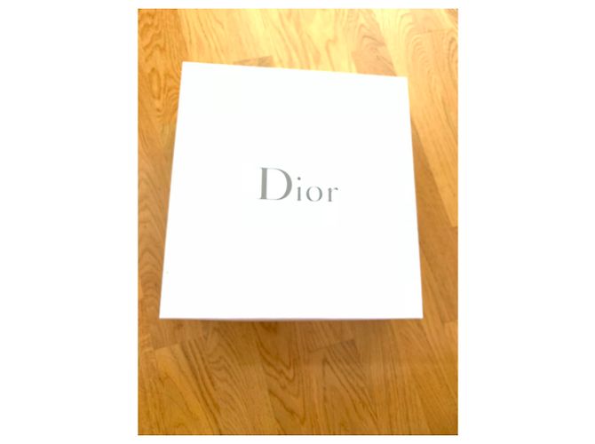 Christian Dior Sandali con zeppa in pelle Dior Nero Beige D'oro - vista 2