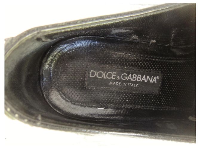 Derby in pelle verniciata Dolce & Gabbana Nero - vista 2