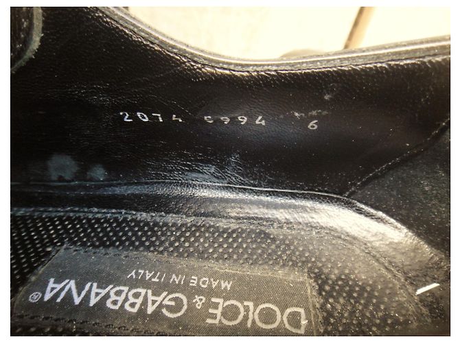 Derby in pelle verniciata Dolce & Gabbana Nero - vista 9