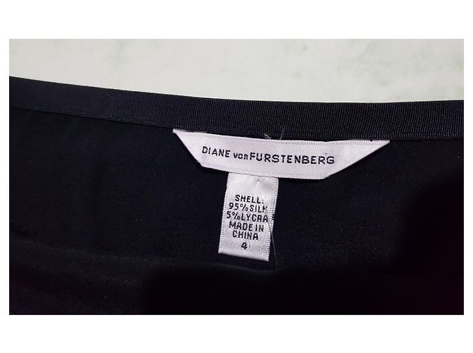 Gonna nera Diane Von Furstenberg in seta e Lycra Nero - vista 3