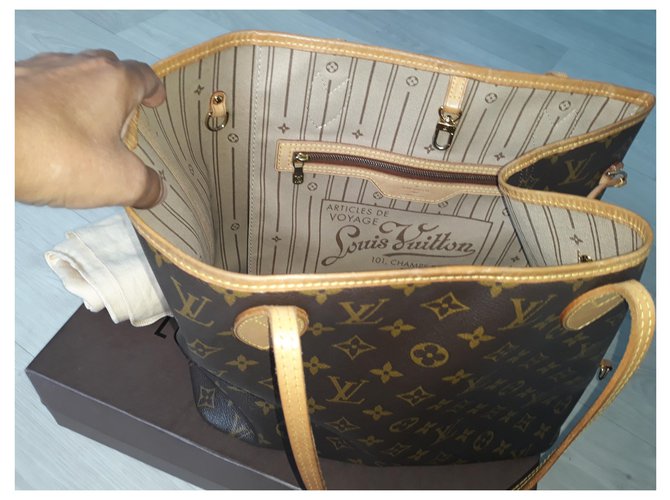 Louis Vuitton NEVERFULL MM MONOGRAMM Braun - Ansicht 7