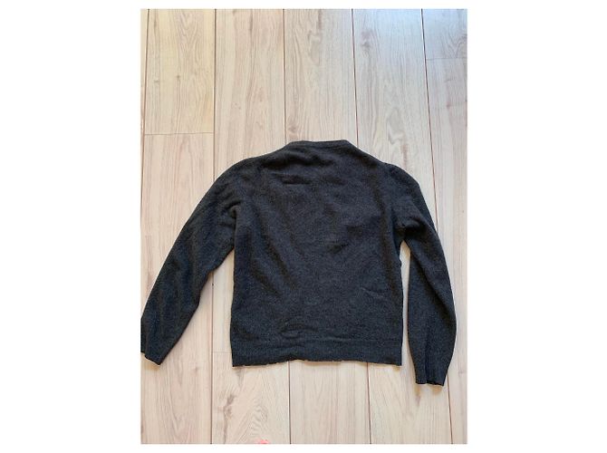 Moschino Pullover Weiss Grau Seide Kaschmir Wolle Weiß - Ansicht 4