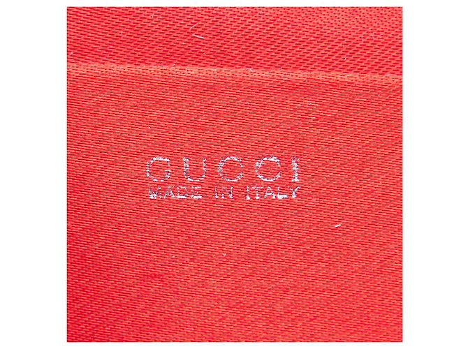 Gucci Red Bamboo Patent Leather Drawstring Backpack - view 6