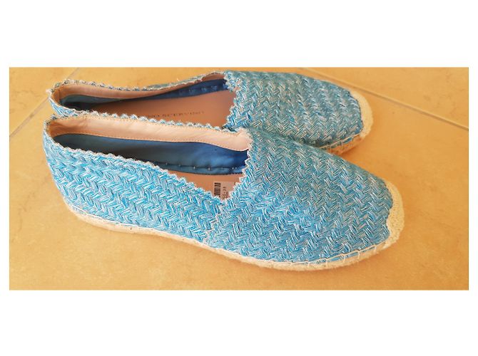 Ermanno Scervino Espadrilles aus Baumwolle Blau - Ansicht 2