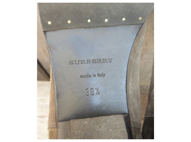 Chesea Burberry Suede Boot Gris pardo - vista 7