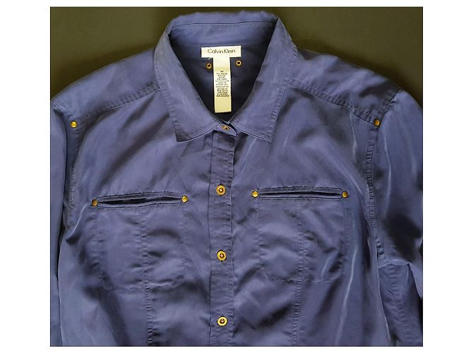 Camicia blu Calvin Klein M - vista 3