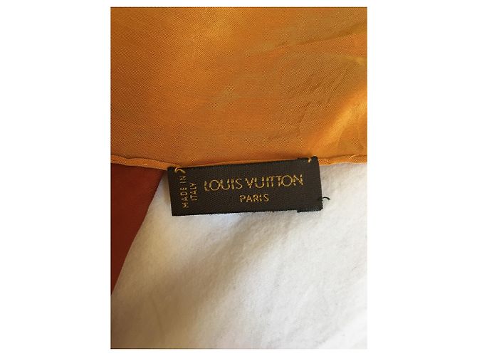 Vintage Louis Vuitton Schal / Schal Senf Cognac - Ansicht 2