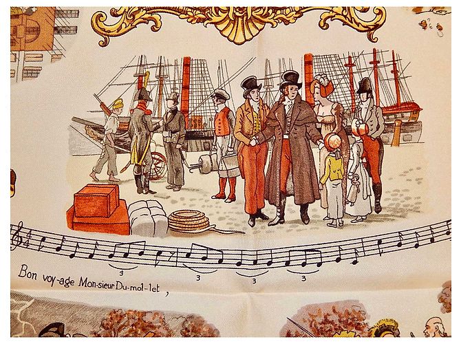 Hermès Hermes Collezionista 1970: CANZONI di FRANCIA Multicolore - vista 11