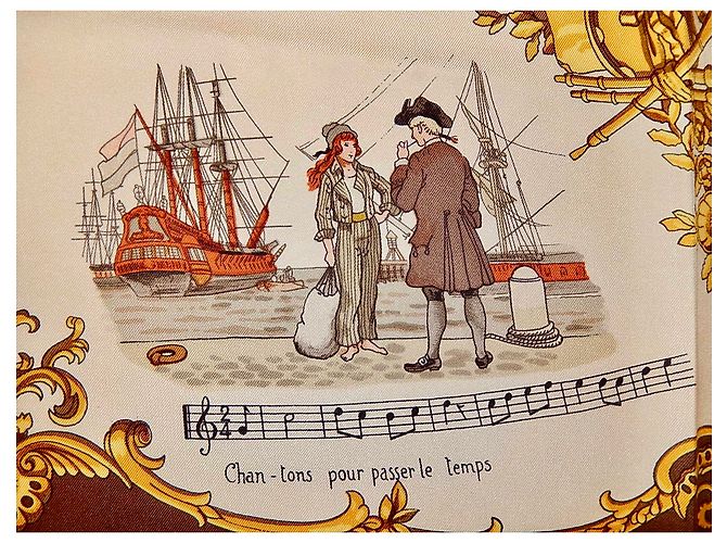 Hermès Hermes Collezionista 1970: CANZONI di FRANCIA Multicolore - vista 12