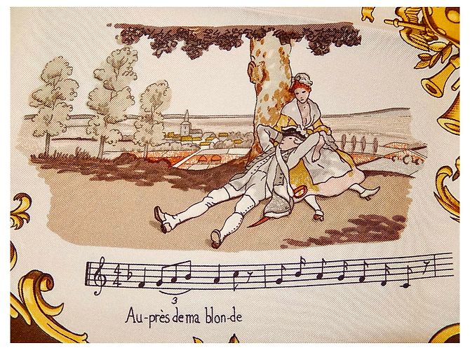 Hermès Hermes Collezionista 1970: CANZONI di FRANCIA Multicolore - vista 15