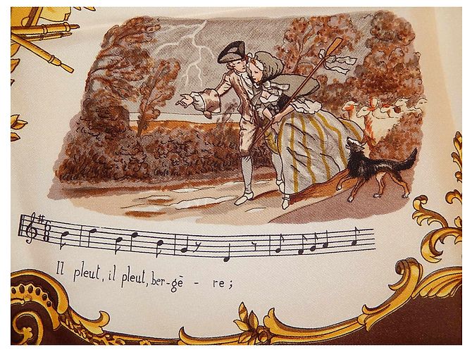 Hermès Hermes Collezionista 1970: CANZONI di FRANCIA Multicolore - vista 8