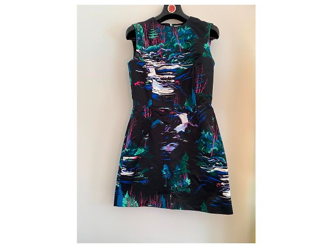 Balenciaga Kleid aus schwarzem Satin - Ansicht 2
