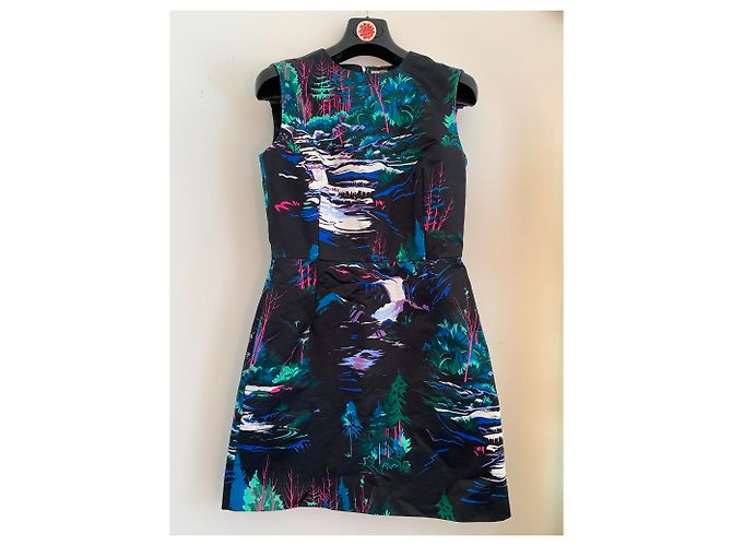 Balenciaga Kleid aus schwarzem Satin - Ansicht 3