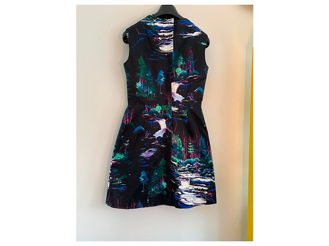 Balenciaga Kleid aus schwarzem Satin - Ansicht 4