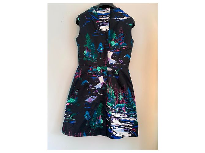 Balenciaga Kleid aus schwarzem Satin - Ansicht 5