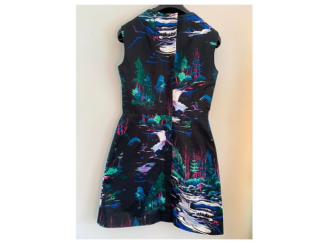Balenciaga Kleid aus schwarzem Satin - Ansicht 6