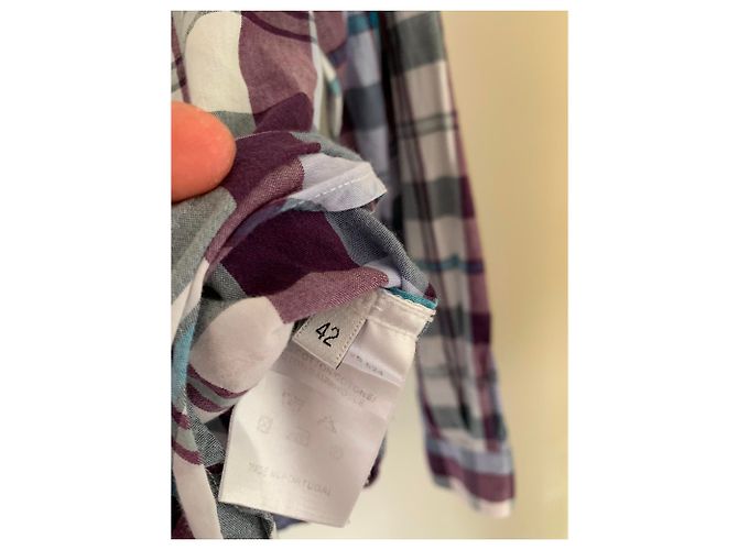 Camisa de cuadros de algodón Paul Smith - vista 2