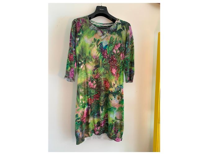 Vestido estampado Paul Smith de algodón y lino - vista 3