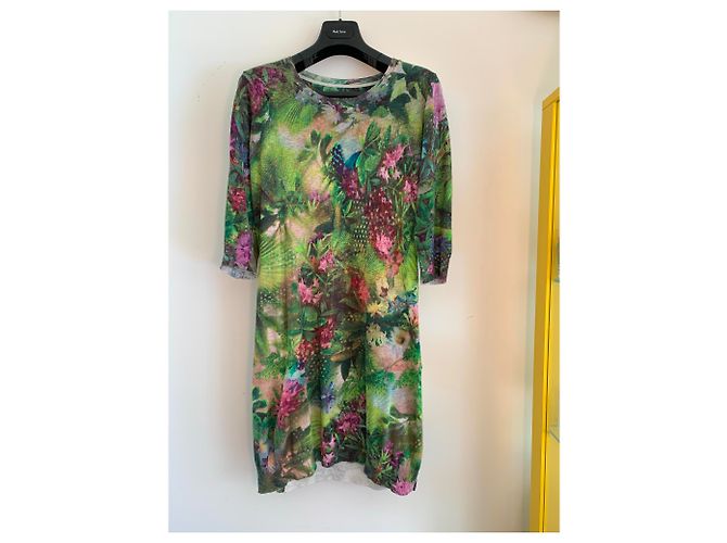 Vestido estampado Paul Smith de algodón y lino - vista 4