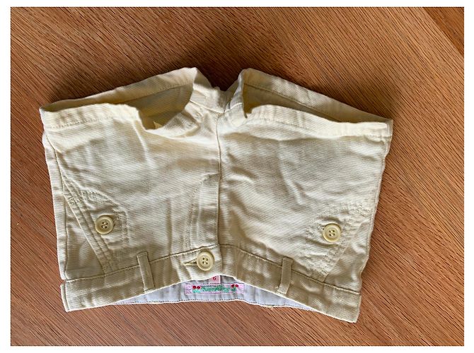 Bonpoint Mädchen Shorts Gelb Baumwolle 3 Jahre - Ansicht 2