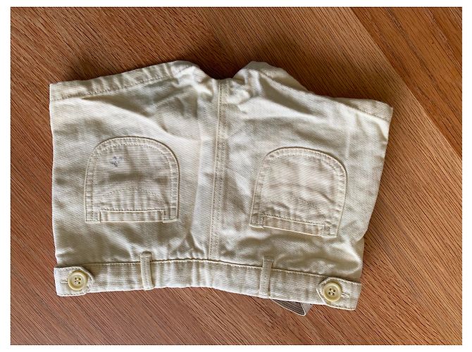 Bonpoint Mädchen Shorts Gelb Baumwolle 3 Jahre - Ansicht 4