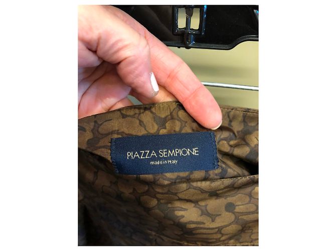 Falda marrón Piazza Sempione Castaño - vista 2