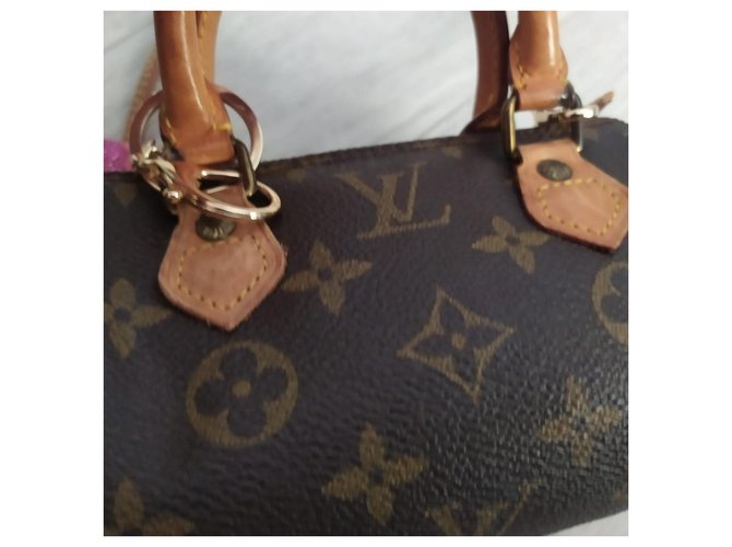Louis Vuitton mini veloce Marrone - vista 4