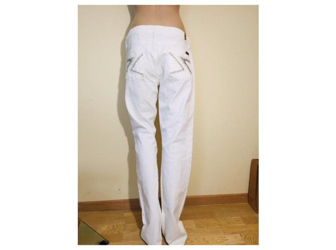 Vaqueros 7 For All Mankind de algodón blanco XL 30 - vista 2
