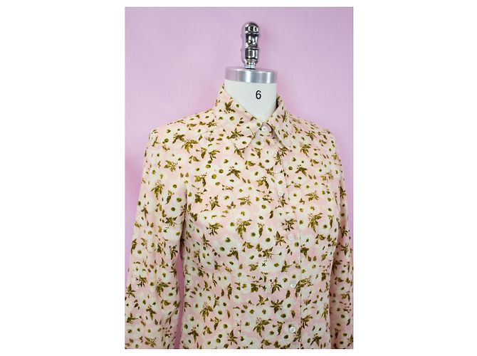 Camisa Kenzo de algodón con estampado floral Multicolor - vista 3