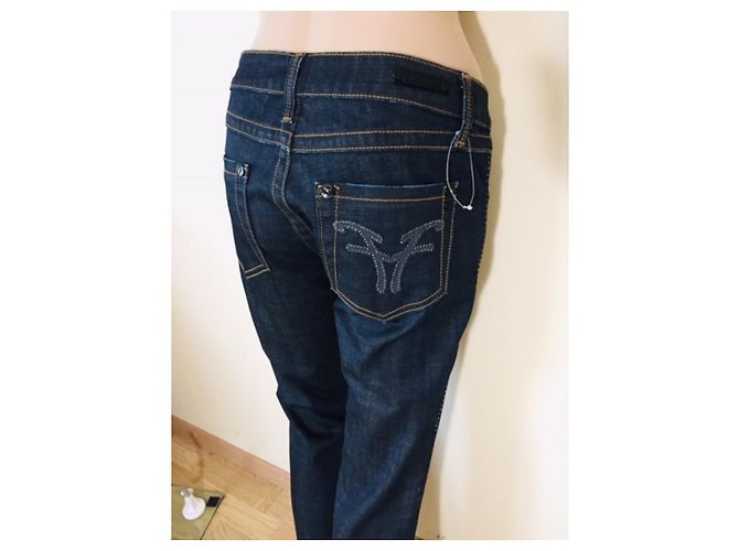 Vaqueros Fornarina en denim azul - vista 4