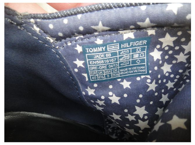 Tommy Hilfiger Botas Hilfiger Denim Gris - vista 3