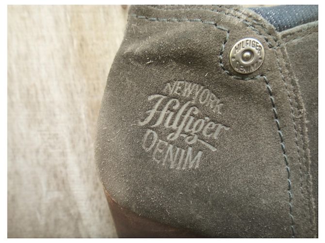 Tommy Hilfiger Botas Hilfiger Denim Gris - vista 5