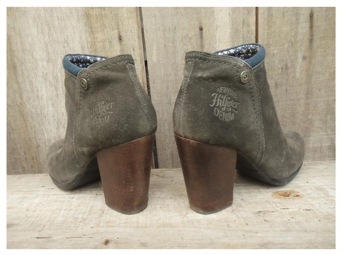 Tommy Hilfiger Botas Hilfiger Denim Gris - vista 8