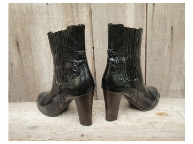Stivaletti Chloé in pelle nera Nero - vista 5