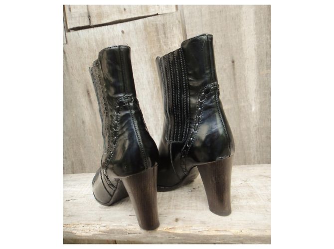 Stivaletti Chloé in pelle nera Nero - vista 6