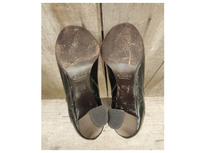 Stivaletti Chloé in pelle nera Nero - vista 7