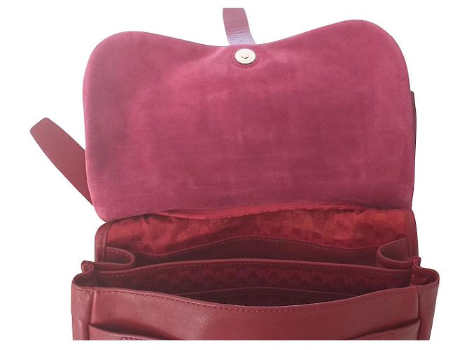 Borsa a tracolla Longchamp in pelle rossa Rosso - vista 2